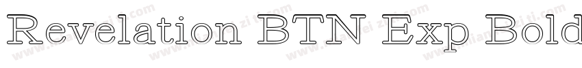 Revelation BTN Exp Bold字体转换